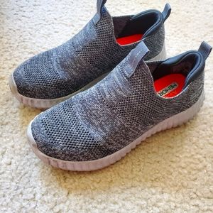 Skechers Size 1 Boys Gray "Elite Flex" Sneakers